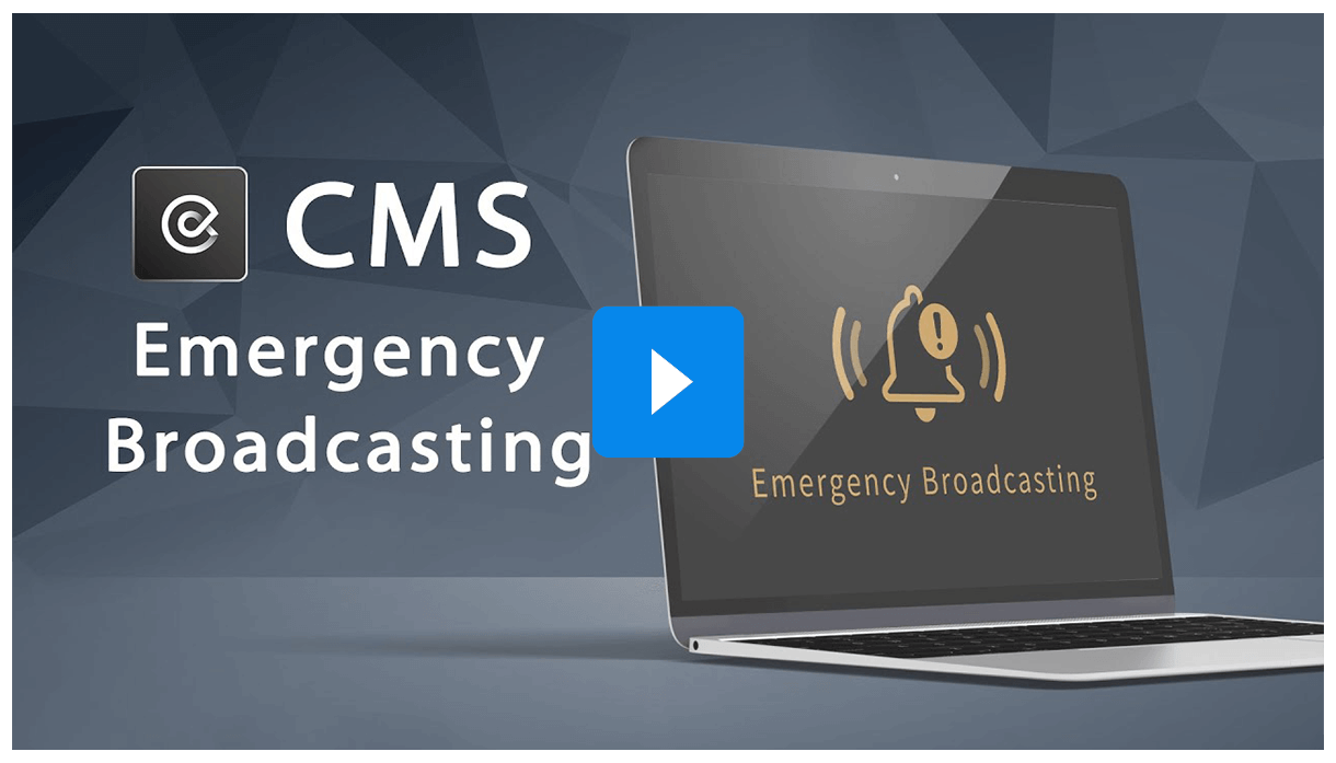 Video CMS emergency